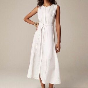 NWT J. Crew White Sleeveless Dress